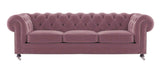 Bilston - Elegant 3 Seater Tufted Velvet Sofa-Sofa-Belle Fierté