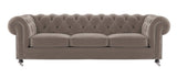 Bilston - Elegant 3 Seater Tufted Velvet Sofa-Sofa-Belle Fierté