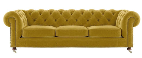 Bilston - Elegant 3 Seater Tufted Velvet Sofa-Sofa-Belle Fierté