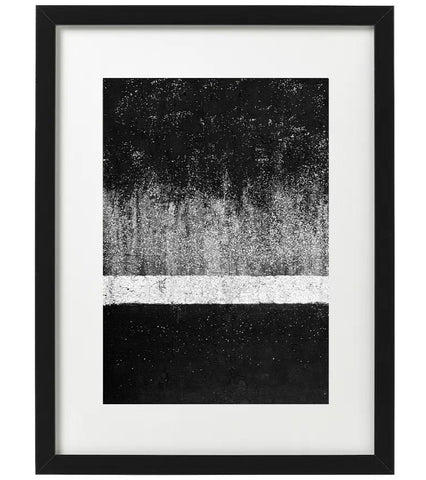Framed Black and Silver Glitter Abstract Painting-Wall art-Belle Fierté