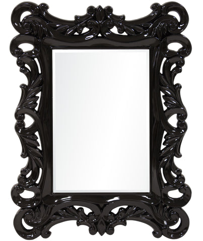 Emilio - Glamour Black Frame Mirror-Mirrors-Belle Fierté