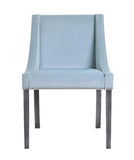 Erica - Upholstered Nailhead Accent Chair, Velvet Dining Chair-Chair-Belle Fierté