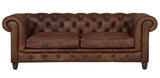 Lincoln - Genuine Italian Leather 3 Seater Chesterfield Sofa-Sofa-Belle Fierté