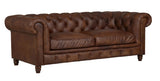 Lincoln - Genuine Italian Leather 3 Seater Chesterfield Sofa-Sofa-Belle Fierté