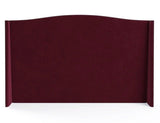 Madeline - Upholstered Floor Standing Wing Studded Velvet Headboard - Super King Size-Headboards-Belle Fierté