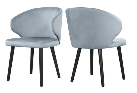 Carson - Blue Modern Velvet Dining Chair, Set of 2-Chair Set-Belle Fierté