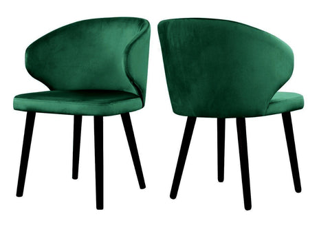 Carson - Green Modern Velvet Dining Chair, Set of 2-Chair Set-Belle Fierté