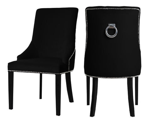Colyers - Black Knocker Dining Chair, Set of 2-Chair Set-Belle Fierté