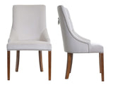 Colyers - Ivory Knocker Dining Chair, Set of 2-Chair Set-Belle Fierté