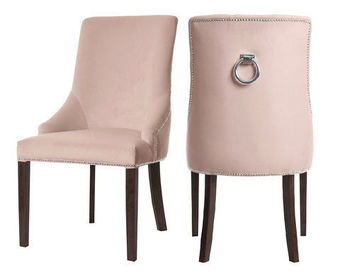 Colyers - Light Pink Knocker Dining Chair, Set of 2-Chair Set-Belle Fierté