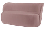 Chelsea - Pink Bouclé Sofa, Curved 3 Seater Sofa-Sofa-Belle Fierté