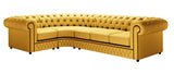 Samara - Chesterfield Genuine Italian Leather Corner Sofa-Sofa-Belle Fierté