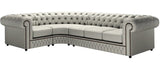 Samara - Chesterfield Genuine Italian Leather Corner Sofa-Sofa-Belle Fierté