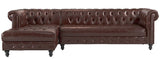 Rudolph - Chesterfield Corner Sofa in Genuine Italian Leather-Sofa-Belle Fierté