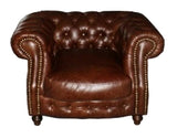 Bailey - Genuine Leather Chesterfield Armchair Sofa Set-Sofa-Belle Fierté