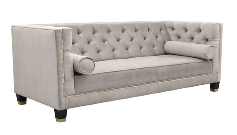 Velvet tufted on sale settee