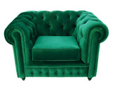 Harold - Chesterfield Velvet Armchair-Armchair-Belle Fierté