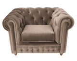 Harold - Chesterfield Velvet Armchair-Armchair-Belle Fierté