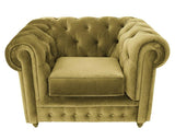 Harold - Chesterfield Velvet Armchair-Armchair-Belle Fierté