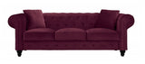 Finchley - Chesterfield 3 Seater Velvet Sofa-Sofa-Belle Fierté