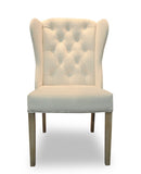 Ely - Chesterfield Knocker Ring Chair, Shabby Chic Velvet Dining Chair-Chair-Belle Fierté