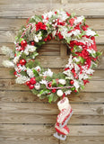 Door Wreath - Red Christmas Home Door Decoration-Christmas Decorations-Belle Fierté