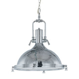 Lunac - Chrome Industrial Kitchen Island 1 Light Ceiling Pendant Lamp-Ceiling Lamp-Belle Fierté