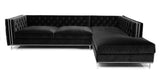 Como - Glamorous Contemporary Chesterfield Velvet Corner Sofa-Sofa-Belle Fierté