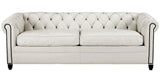 Rufina - Genuine Italian Leather Chesterfield Studded Sofa-Sofa-Belle Fierté