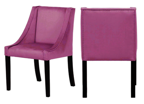 Erica - Rose Pink Velvet Dining Chair, Set of 2-Chair Set-Belle Fierté