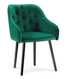 Bergen - Tufted Velvet Dining Chair-Chair-Belle Fierté