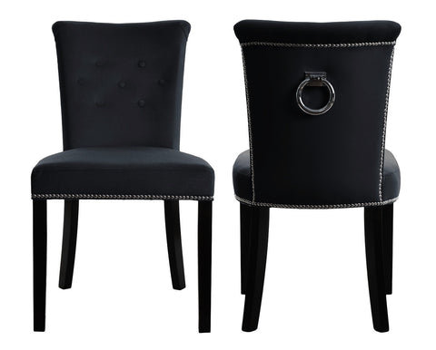 Grace - Black Knocker Dining Chair, Set of 2-Chair Set-Belle Fierté