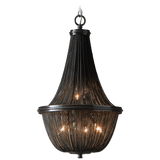 BONNA - Glamour Ceiling Lamp, Black Chain Chandelier-Chandelier-Belle Fierté