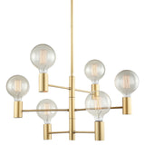 Mia - Modern Gold 6 Light Ceiling Lamp-Ceiling Lamp-Belle Fierté