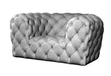 Milan - Contemporary Chesterfield Genuine Italian Leather Armchair-Armchair-Belle Fierté