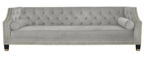 Maximo - Elegant 3 Seater Chesterfield Velvet Sofa-Sofa-Belle Fierté