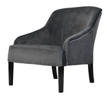 Ann - Velvet Studded Armchair, Occasional Chair-Armchair-Belle Fierté