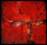Handmade Original Acrylic Fine Canvas Abstract Painting 80x80cm - "Red"-Wall art-Belle Fierté