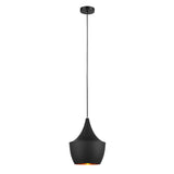 Lea - Industrial 1 Light Black Ceiling Pendant Lamp-Ceiling Lamp-Belle Fierté
