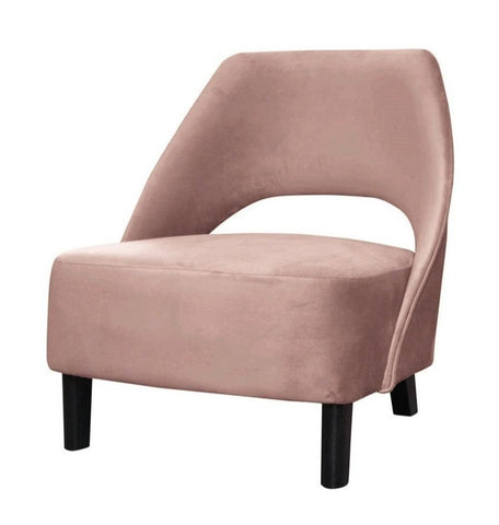 Kayden - Pink Modern Velvet Armchair-Armchair-Belle Fierté