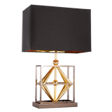 VERONA- Glamour Black Chrome 64cm Table Lamp-Table Lamp-Belle Fierté