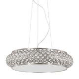 Claire - Luxury Oversized Ceiling Lamp, Elegant Chrome Crystal Chandelier-Ceiling Lamp-Belle Fierté