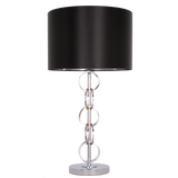 VALENCIA- Glamour Black Chrome 76cm Table Lamp-Table Lamp-Belle Fierté