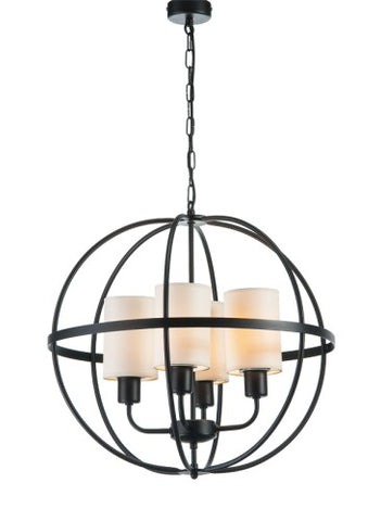 Hardy - 4 Light Rustic Farmhouse Metal Sphere Chandelier-Chandelier-Belle Fierté