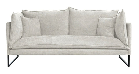 Mia - Modern Beige Fabric Sofa, 2 Seater Sofa-Sofa-Belle Fierté