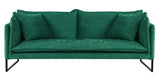 Mia - Modern Green Fabric Sofa, 3 Seater Sofa-Sofa-Belle Fierté