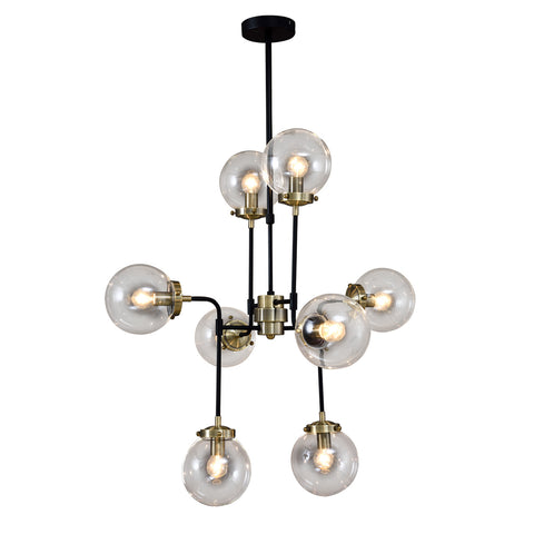 Aurora- Modern Industrial 8 Light Ceiling Pendant Lamp-Ceiling Lamp-Belle Fierté