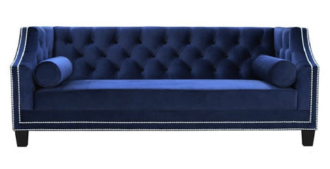 Maximo - Elegant 2 Seater Chesterfield Velvet Sofa-Sofa-Belle Fierté