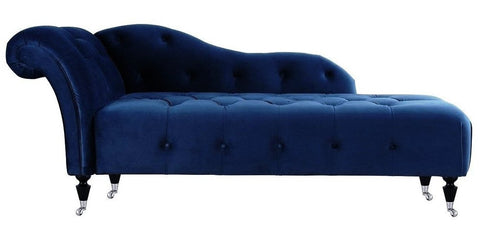 Kaleo - Chesterfield Velvet Chaise Lounge, Day Bed-Chaise Lounge-Belle Fierté