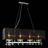 Luca - Black Shade Over Table Ceiling Pendant Lamp, Kitchen Dining Room Lighting-Ceiling Lamp-Belle Fierté